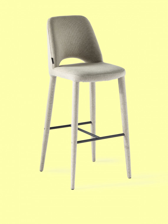 ecru fabric bar chair, holy