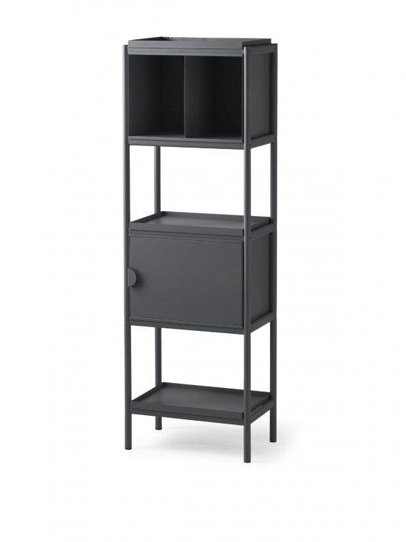 étagère noire en métal, Toss Tall cabinet