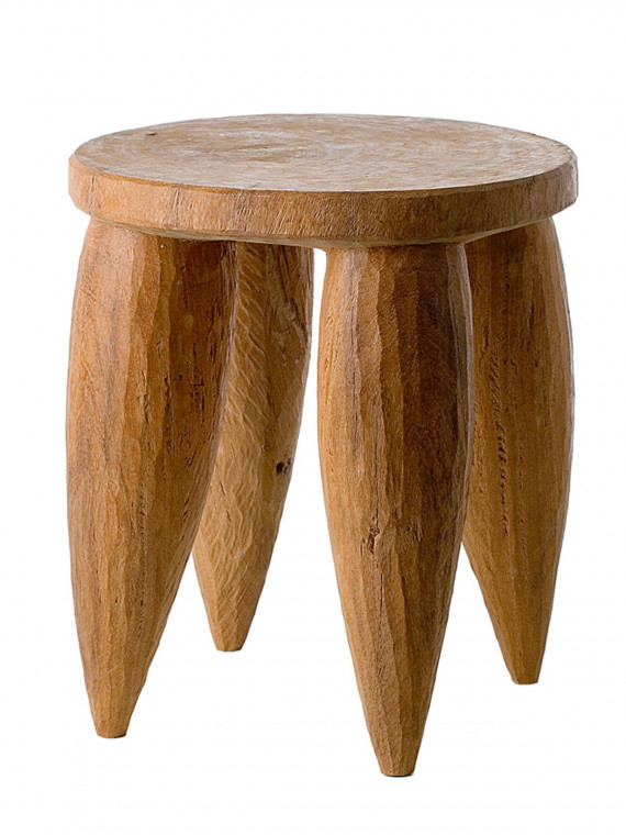 Pols Potten Senofo Natural wood stool
