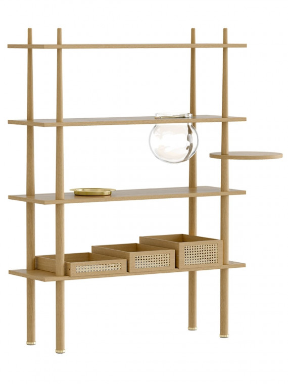 UMAGE - Oak wood shelf, Stories - MBS Design