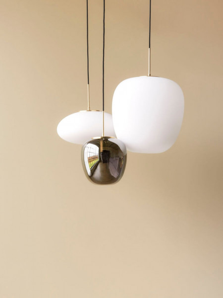 Hubsch Suspension Muse en verre opalin