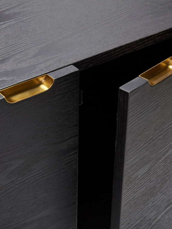 norm Dresser with brass and metal details hubsch
