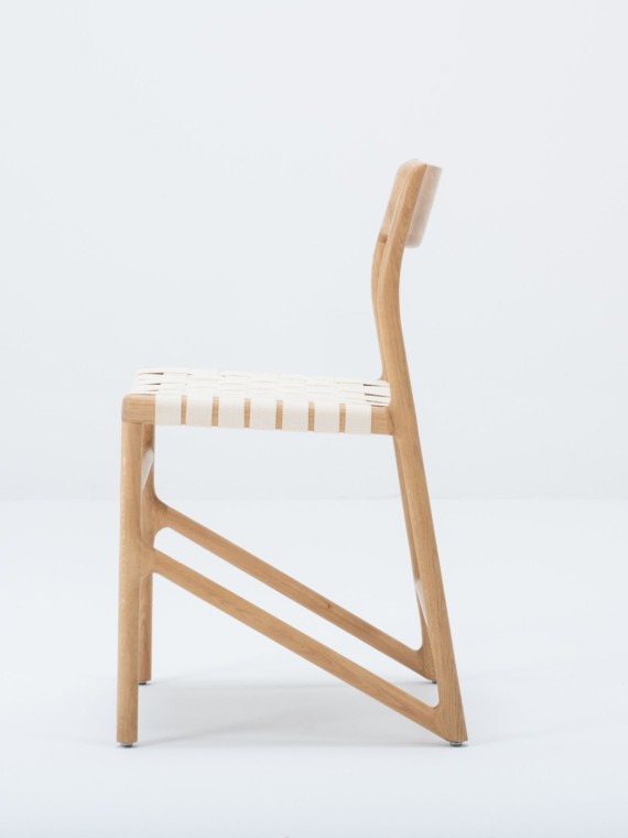 Chaise de table en bois de chêne massif, Faon