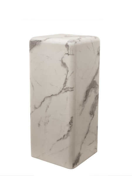 Pols potten pillar in white marble size M, Marble
