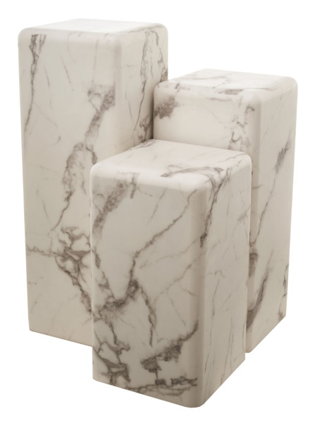 Pols Potten pilier en marbre blanc taille M Marble
