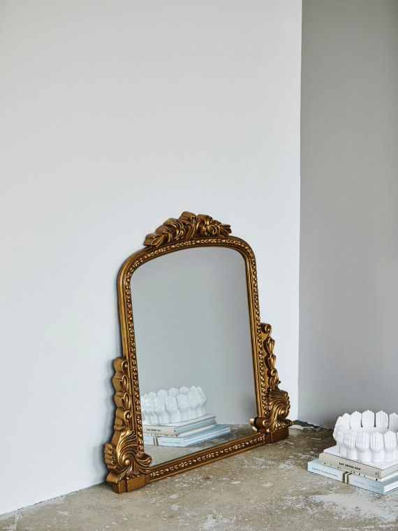 Nordal Bird gilded wall mirror, size S