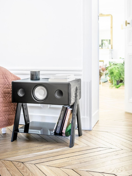 La Boite Concept - Black high-fidelity wireless speaker, Cube LW | MBS Design
