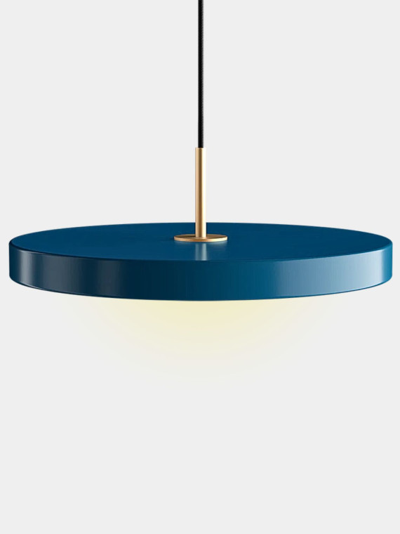 Umage - Suspension LED bleu pétrole avec détail en laiton, Asteria - MBS Design