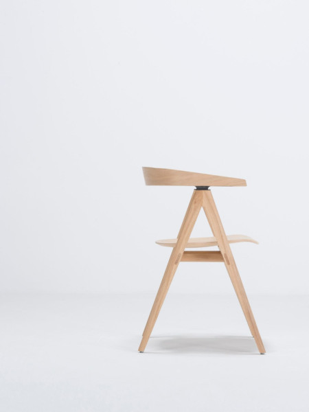 Chaise de table en bois de chêne, Ava