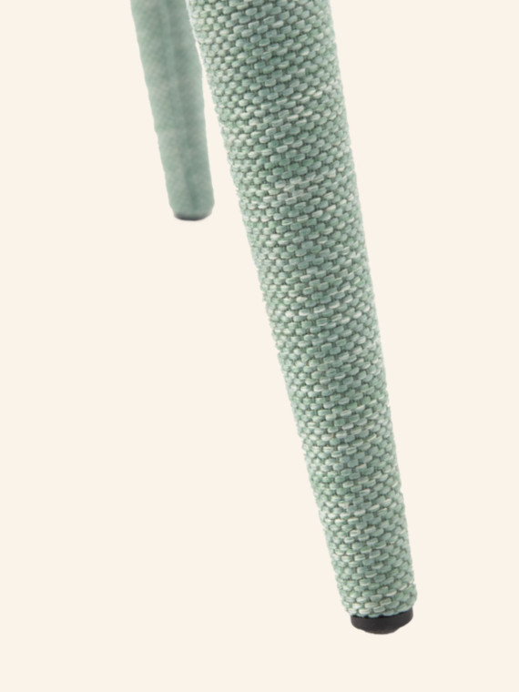 Chaise de bar en tissu vert avec accoudoir Berry Pols Potten