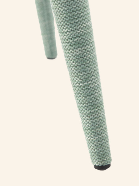 Chaise de bar en tissu vert avec accoudoir Berry Pols Potten