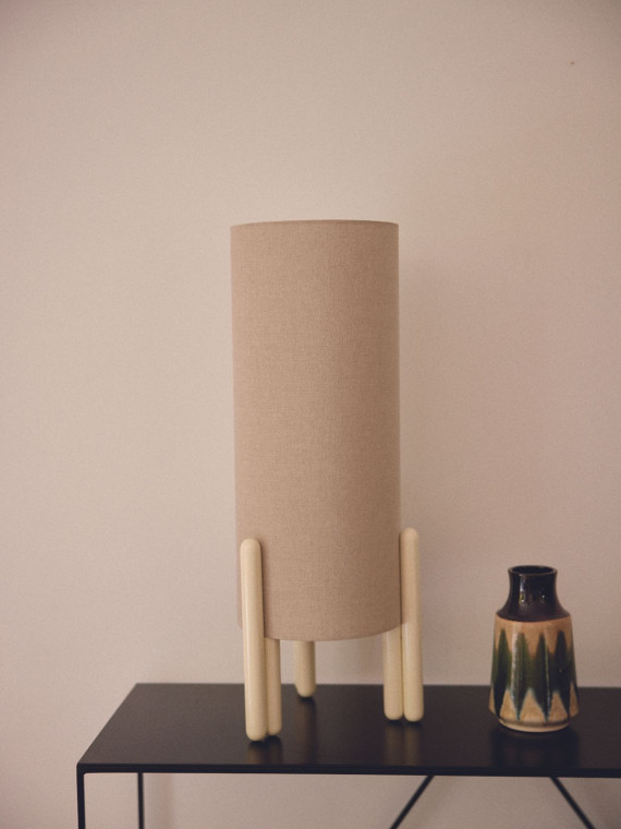 Lamp in lacquered solid ash, Colette