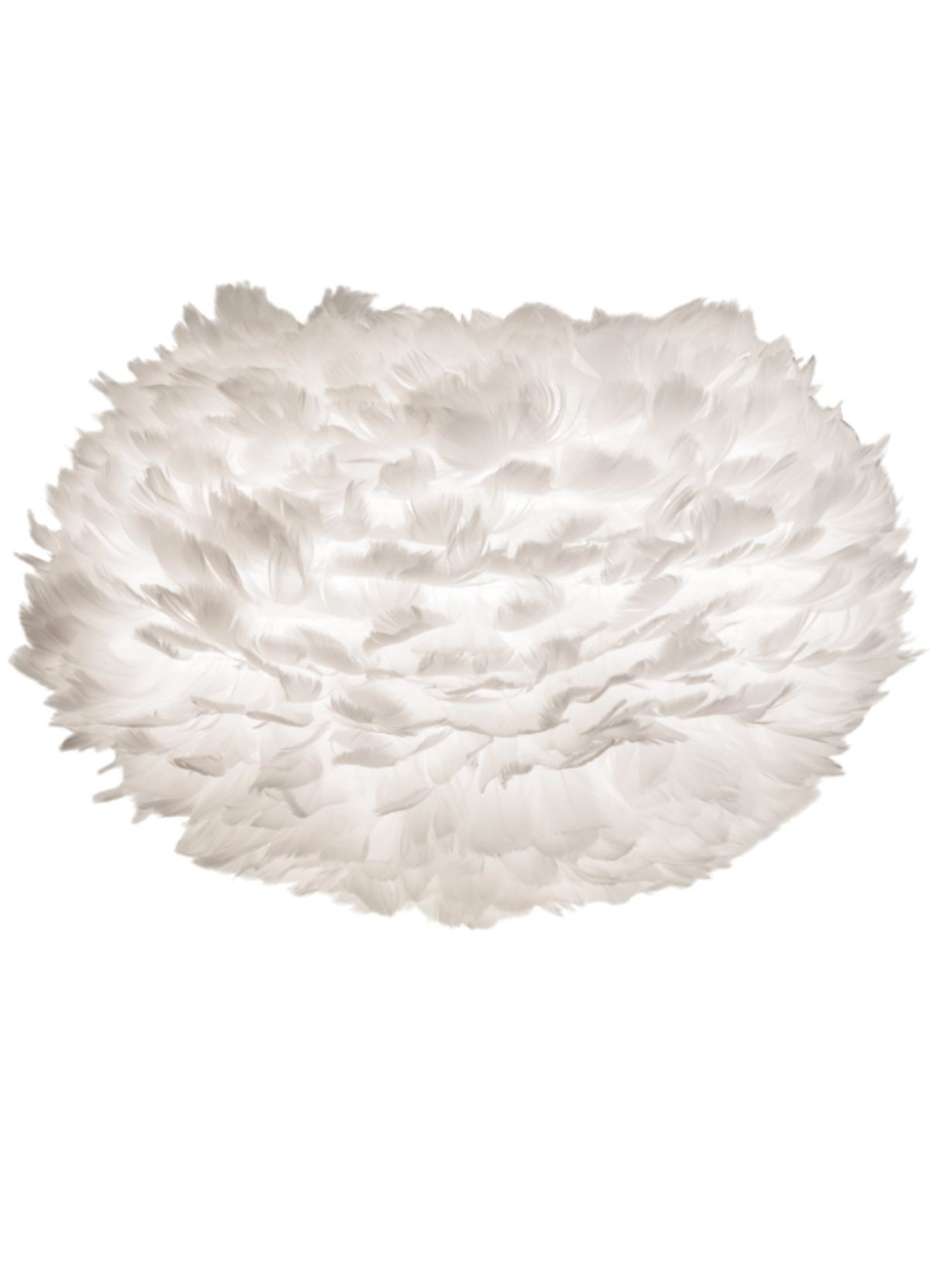 Abat-jour en plume d'oie, Eos Medium Blanc  - Umage 