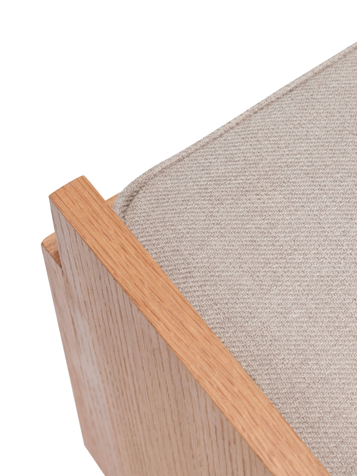 Hubsch Banc en bois de chêne naturel, Forma