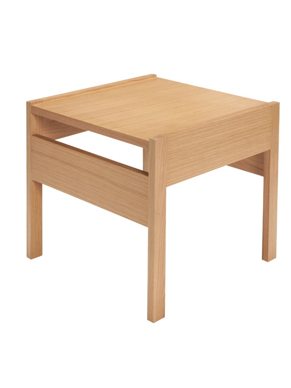 Hubsch Table d'appoint en bois de chêne naturel, Forma