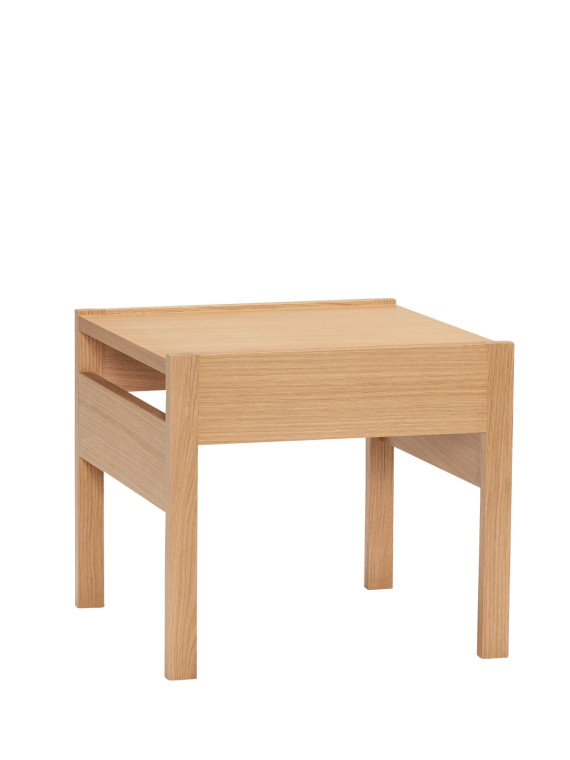 Hubsch Table d'appoint en bois de chêne naturel, Forma