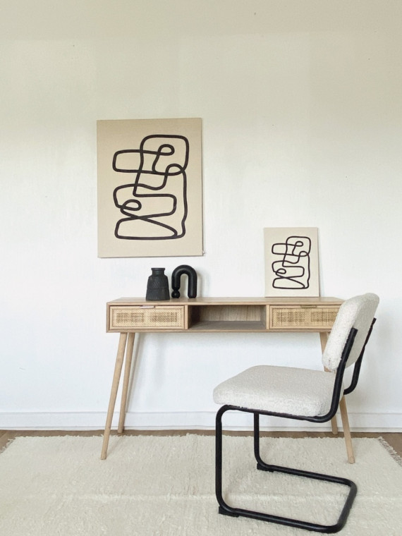 Chair, bouclette fabric, Capsule, Opjet