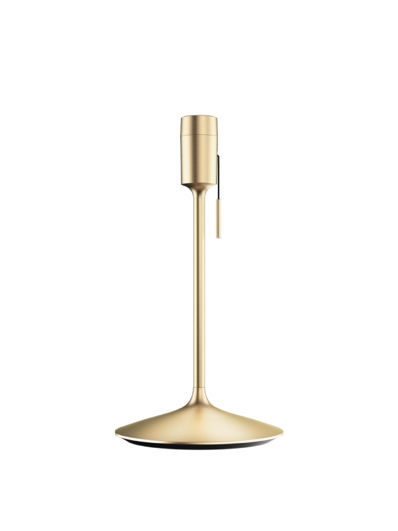 UMAGE - Lampe en plume d'oie, Eos medium blanc et Champagne table doré - MBS Design