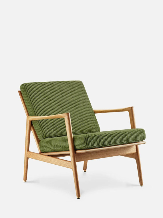 366 Concept Fauteuil Stefan chene clair tissu Corde