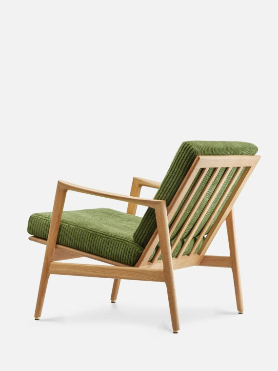 366 Concept Fauteuil Stefan chene clair tissu Corde