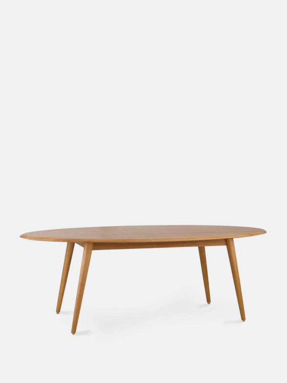 Table à manger en bois de frêne, Ellipse 366 concept