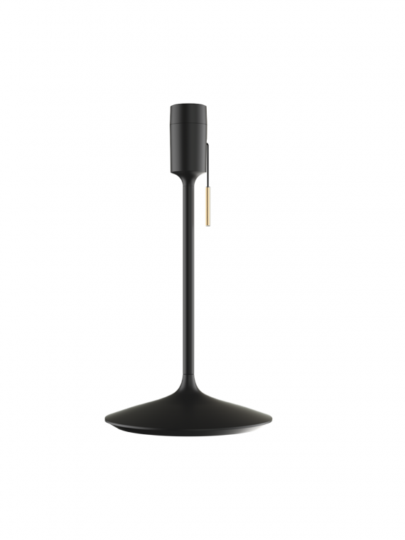 UMAGE - Lampe en plume d'oie, Eos medium brun et Champagne table noir - MBS Design