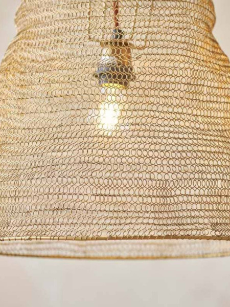 nkuku Jatani wire oval hanging lamp