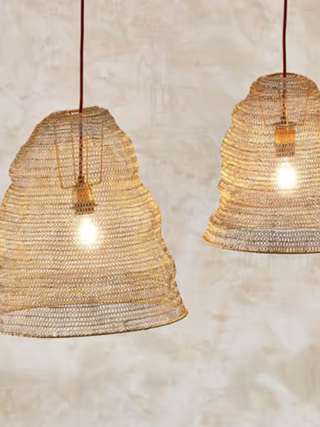 nkuku Suspension Jatani ovale en fil de fer