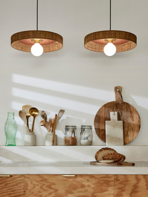 Pendant light in bana, Portinatx market set