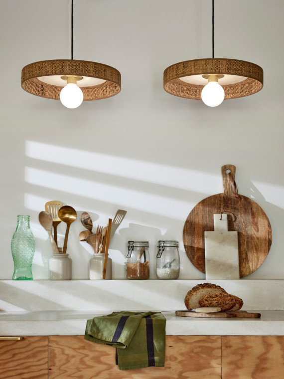 Pendant light in bana, Portinatx market set