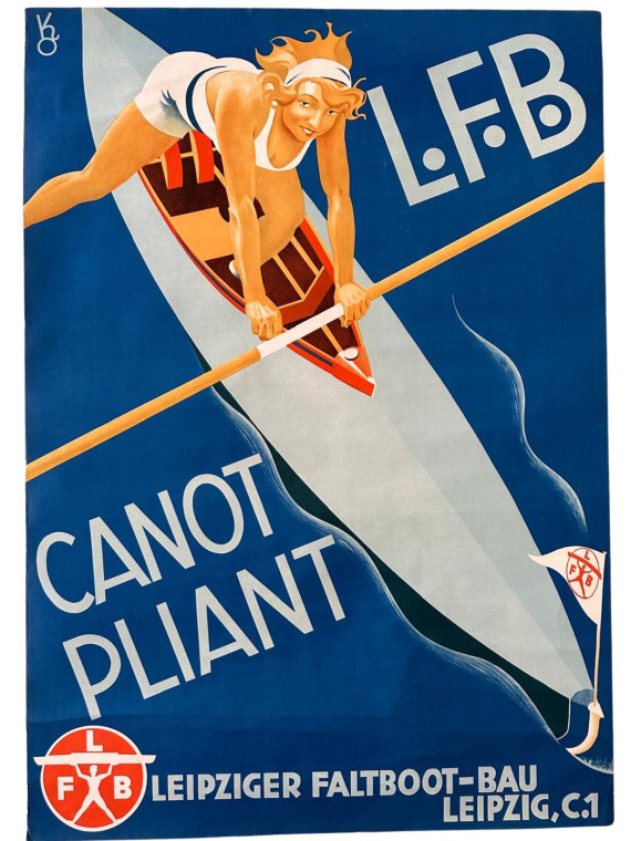 Canot Pliant LFB, Lithograph H84xL60cm