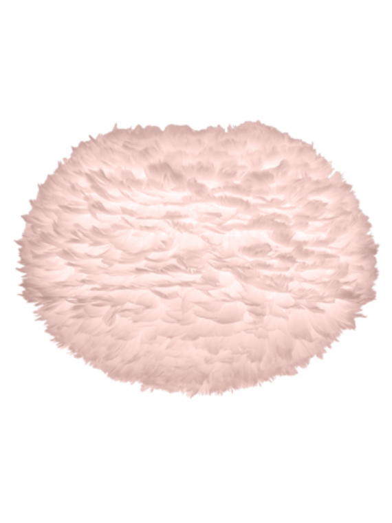 UMAGE - Lamp in goose feather, Eos medium pink and champagne floor white - MBS Design