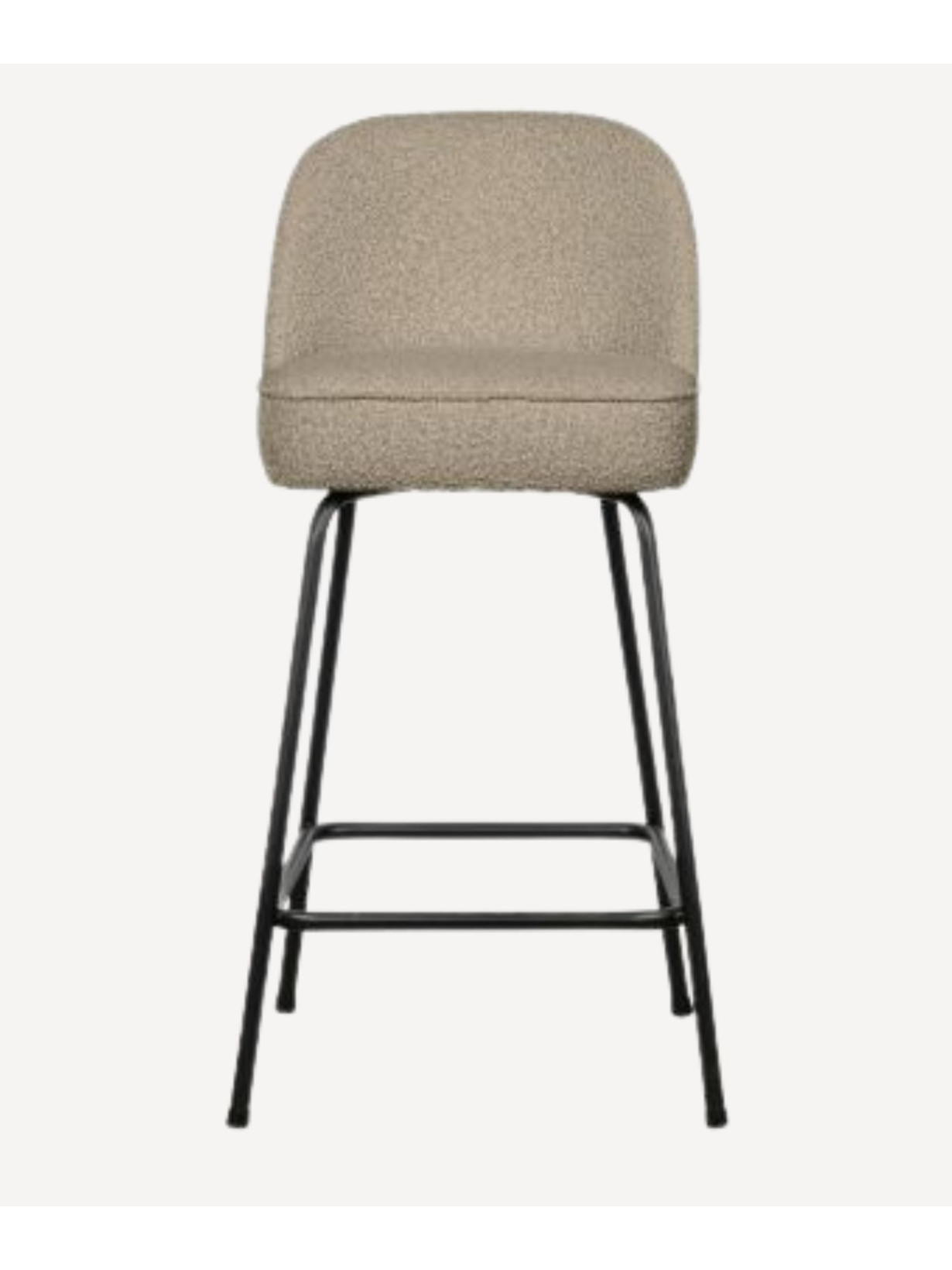 be Pure Home tabouret de bar Vogue en laine bouclette H65cm