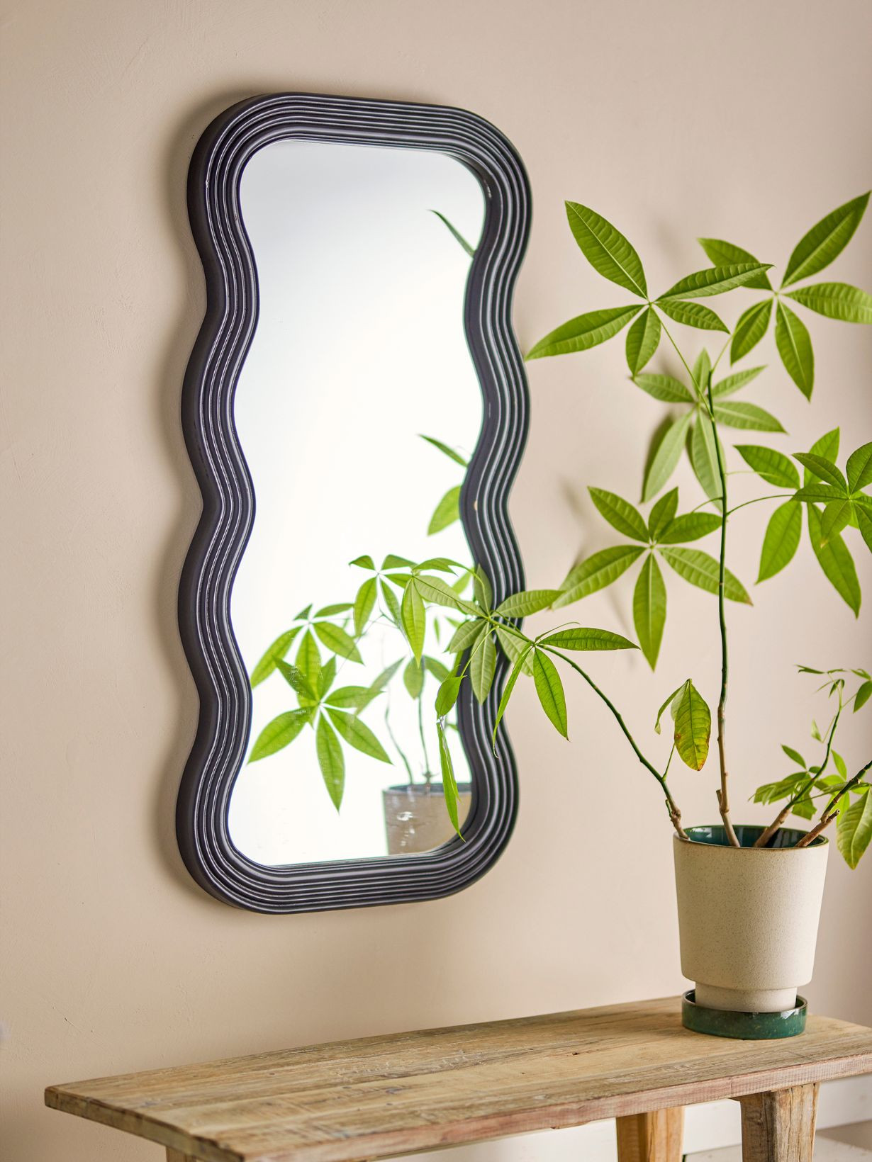 Bloomingville Parker black wall mirror