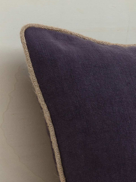 Coussin en lin italien, Salvador grappe violet
