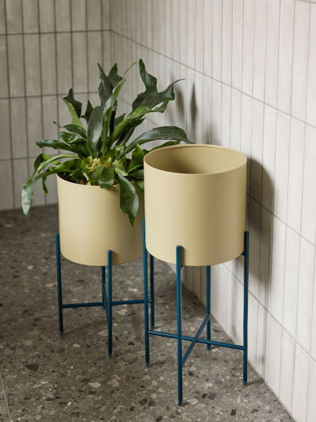 Hubsch -Cache-pot Kaki set de 2
