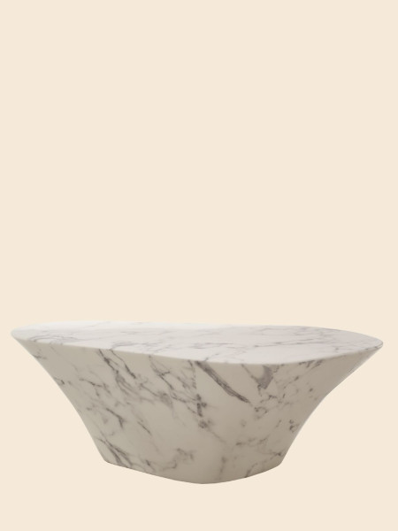 Pols-potten -Table Basse Ovale aspect Marbre