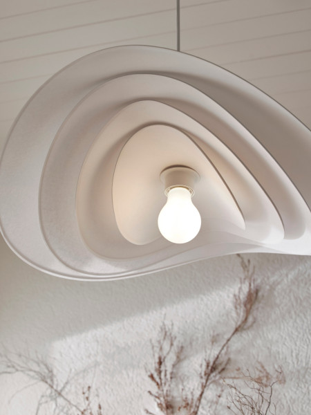 Suspension en lin naturel, Selenitis D78 Market Set