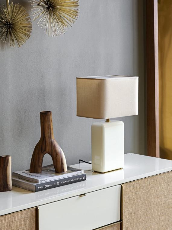 Red Edition Lamp in lacquer, Bourbon
