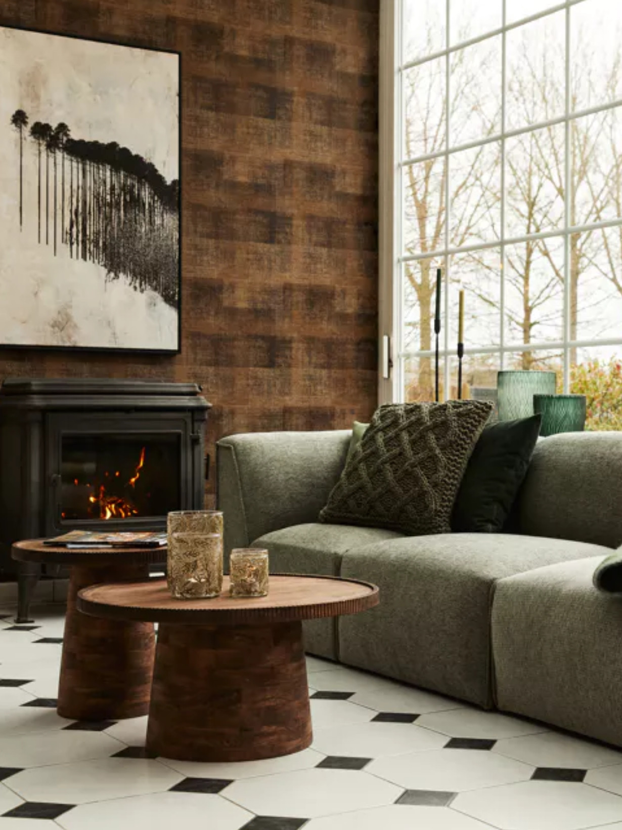 Pomax, Side table in mangier wood, Ramona