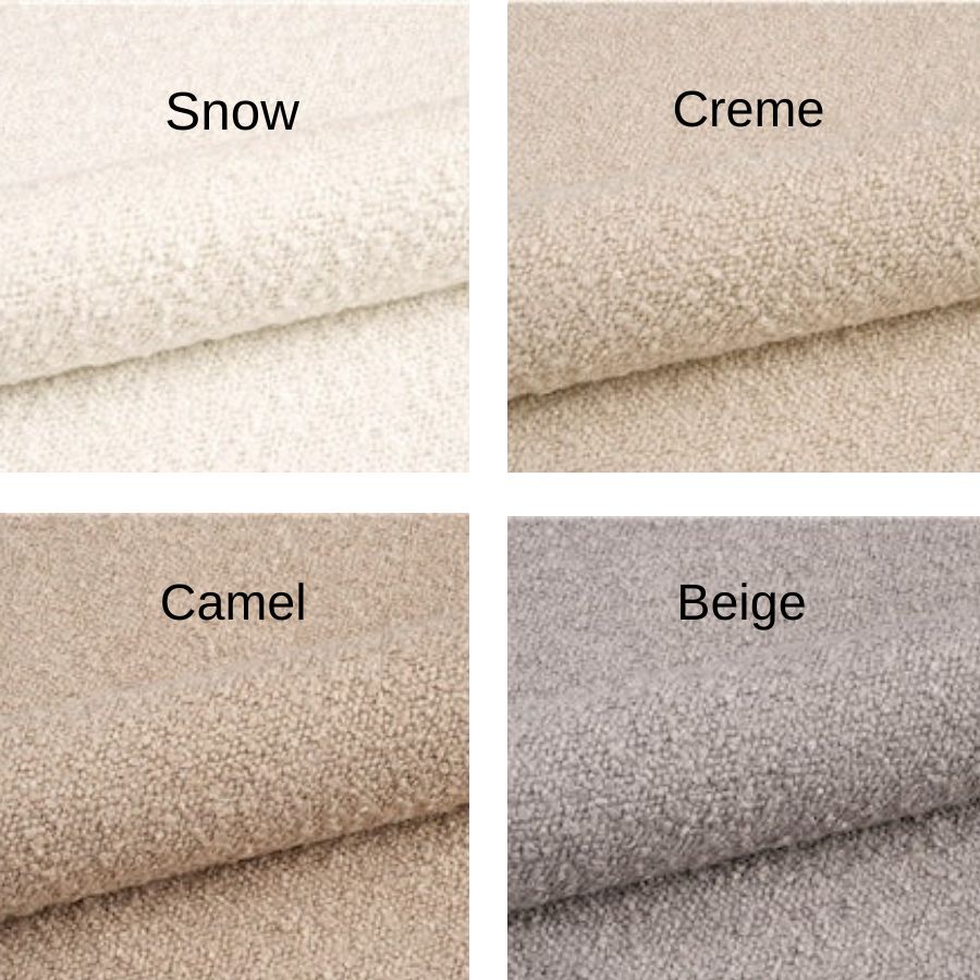366 concept tissu bouclette snow creme camel beige