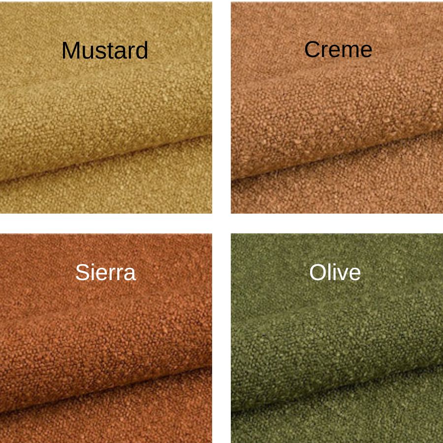 366 concept tissu bouclette mustard ginger sierra olive