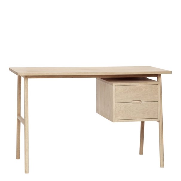 Desk Jensen in oak - Dimensions : L 120 x W 57 x H 75 cm - Price : 680,00€