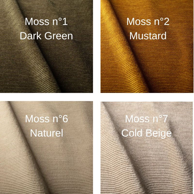 coloris tissu moss sits