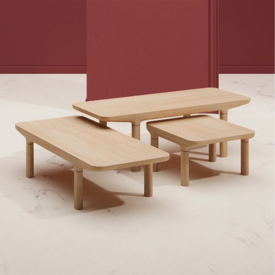 Harto oak coffee table Camille Size S
