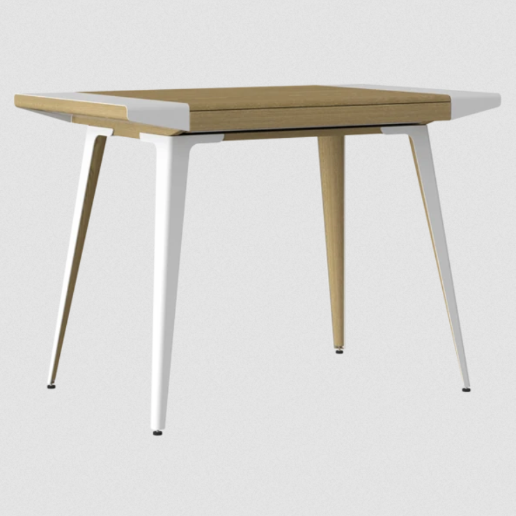 Desk in oak wood and steel - Dimensions: W 72,6 x D 59,5 x H 100 cm - Price : 799,00€