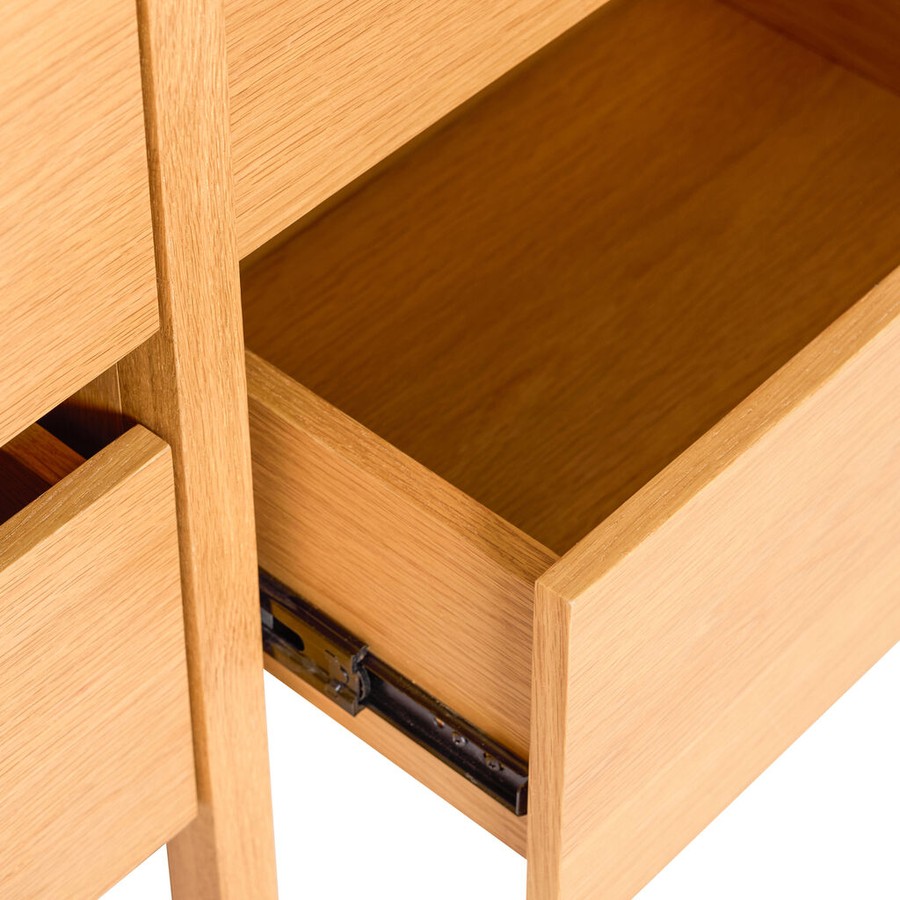 Hübsch Forma sideboard, oak grain and drawer joinery detail