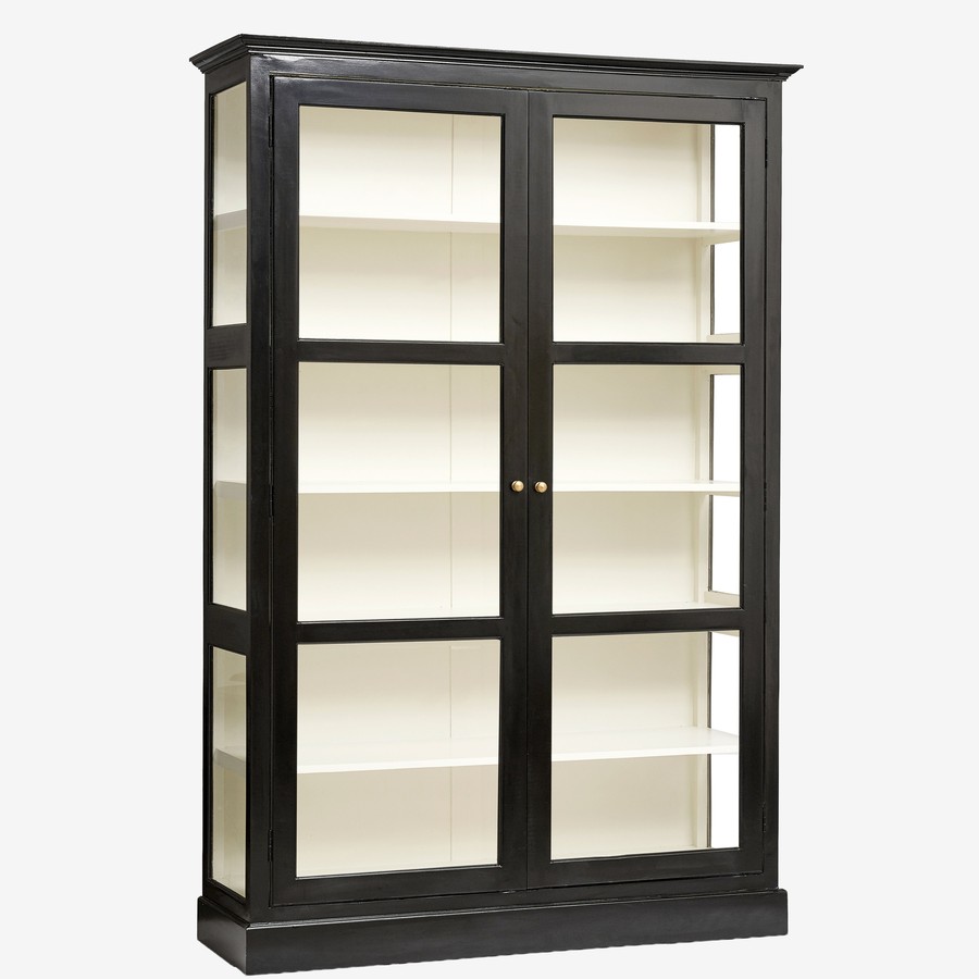 Nordal armoire vitrine Classic, détail des portes vitrées